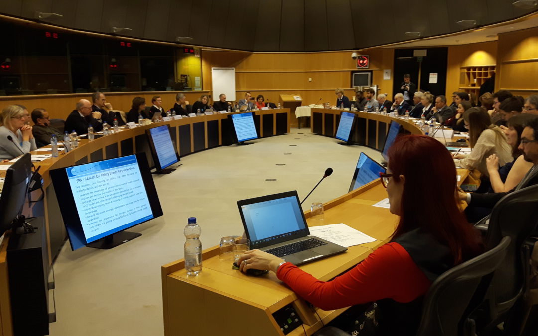 Meeting of the European Parliament Interest group on Mental Health, Wellbeing and Brain Disorders held on 3 December 2018
