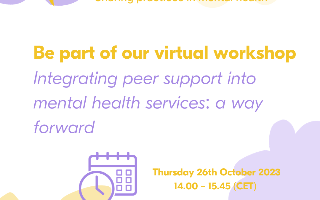 Virtual Workshop on the Integration of Peer Support in Mental Health