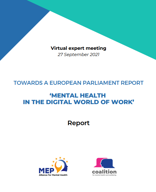Towards a European Parliament report “Mental health in the digital world of work”